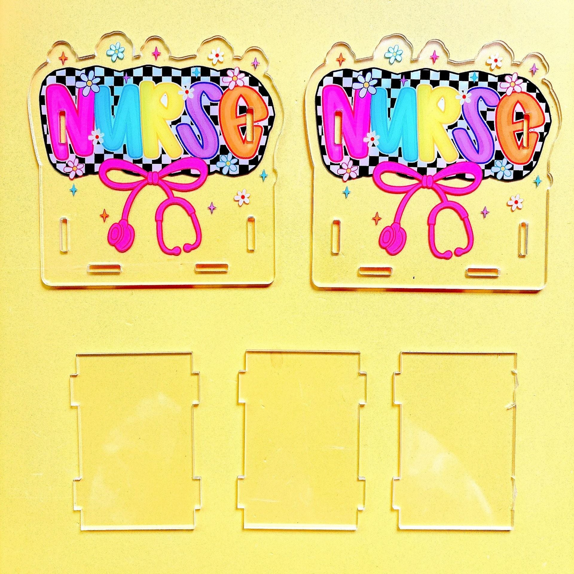 Wholesale Teacher nurse teacher study supplies medical care acrylic pen holder pencil case